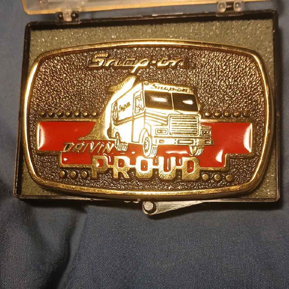 Snap-on Limited Edition 1989 Solid Brass Belt Buckle